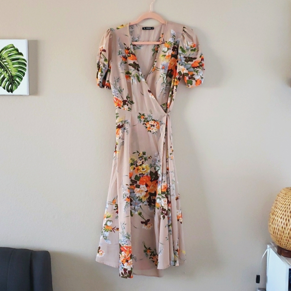 Shein Wrap floral dress